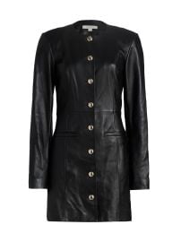 Women\'s Legacy Leather Minidress - Black - at Saks Fifth Avenue
