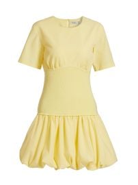 Women\'s Libbie Bubble-Hem Minidress - Midnight - at Saks Fifth Avenue