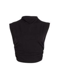Women\'s Lindy Ruched Knit Top - Black - at Saks Fifth Avenue