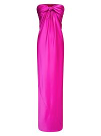 Women\'s Lisette Satin Strapless Gown - Shocking Pink - at Saks Fifth Avenue