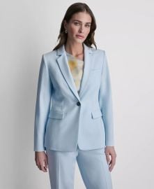 Women\'s Long-Sleeve One-Button Jacket, Printed Asymmetric Neck Sleeveless Top and Straight-Leg Flared Pants at Macys
