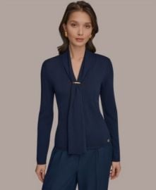 Women\'s Long-Sleeve V-Neck Sweater, Regular & Petite at Macys