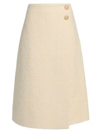 Women\'s Luca Tweed Wrap Skirt - Cloud Tweed - at Saks Fifth Avenue