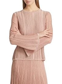 Women\'s Lucky Metallic Ribbed Top - Metallic Pink - at Saks Fifth Avenue