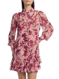 Women\'s Lupetto Trailing Hibiscus Minidress - Blush Petal Multi - at Saks Fifth Avenue