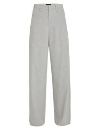 Women\'s Luxembourg Baggy Trousers - Grey Pinstripe - at Saks Fifth Avenue
