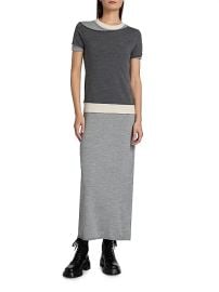 Women\'s Lyric Merino Wool-Nylon Maxi Dress - Heather Grey Multi - at Saks Fifth Avenue