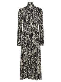 Women\'s Mabel Marble Jersey Midi-Dress - Asphalt Multi - at Saks Fifth Avenue