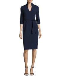 Women\'s Madeline Tie-Front Sheath Dress - Porcelain - at Saks Fifth Avenue