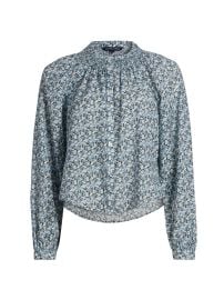 Women\'s Madge Floral Blouse - Lake Mist Multi - at Saks Fifth Avenue