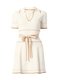 Women\'s Maggie Knit Minidress - Ivory Terracotta - at Saks Fifth Avenue