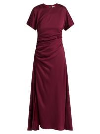 Women\'s Marabella Ruched Maxi Dress - Cranberry - at Saks Fifth Avenue