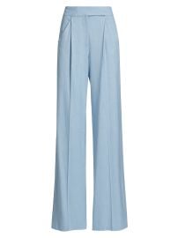 Women\'s Marbeau High-Rise Wide-Leg Pants - Bluebell - at Saks Fifth Avenue