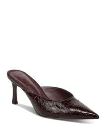Women\'s Margeaux Leather Pointed Toe Mules at Bloomingdales