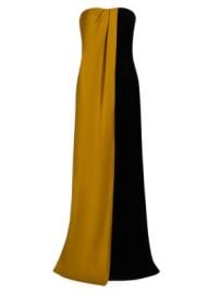 Women\'s Marilyn Strapless Two-Tone Gown - Patina Black - at Saks Fifth Avenue