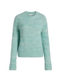 Women\'s Marl Alpaca-Blend Sweater - Wave Gem - at Saks Fifth Avenue