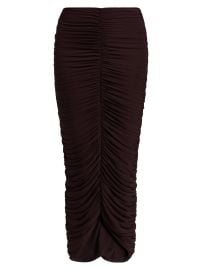 Women\'s Marlo Ruched Skirt - Espresso - at Saks Fifth Avenue