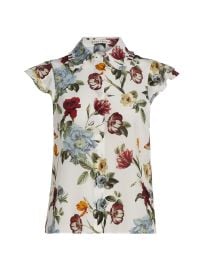 Women\'s Martel Floral Silk Blouse - Provence Floral - at Saks Fifth Avenue