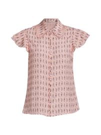 Women\'s Martel Ice Cream-Print Silk Blouse - Sundae Pink Bloom - at Saks Fifth Avenue
