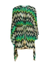 Women\'s Mckala Chevron Caftan - Neutral Chevron - at Saks Fifth Avenue