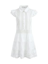 Women\'s Meeko Cotton Mini Shirtdress - White - at Saks Fifth Avenue