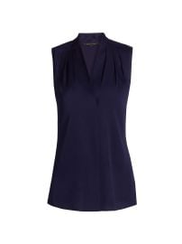 Women\'s Mila Sleeveless Silk-Blend Blouse - White - at Saks Fifth Avenue