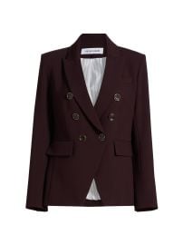 Women\'s Miller Double-Breasted Dickey Jacket - Dark Currant - at Saks Fifth Avenue