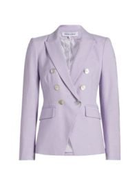 Women\'s Miller Double-Breasted Dickey Jacket - Soft Lilac - at Saks Fifth Avenue