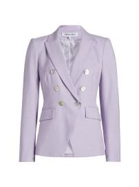 Women\'s Miller Double-Breasted Dickey Jacket - Soft Lilac - at Saks Fifth Avenue
