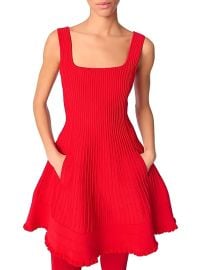 Women\'s Mini Knit Dress - Red - at Saks Fifth Avenue