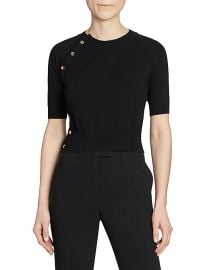 Women\'s Mini Minimoto Knit Crop Sweater - Black - at Saks Fifth Avenue