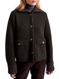 Women\'s Mini Theo Jacket - Dark Olive Dark Brown - at Saks Fifth Avenue