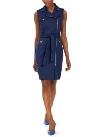Women\'s Moto Belted Sleeveless Sheath Dress at Macys