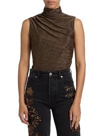 Women\'s Mylie Metallic Sleeveless Top - Gold - at Saks Fifth Avenue