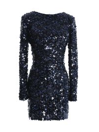 Women\'s Nathalia Sequined Minidress - Navy Multi - at Saks Fifth Avenue