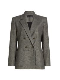 Women\'s Nebula Plaid Double-Breasted Jacket - Brown Multi - at Saks Fifth Avenue