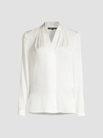Women\'s Nellie Silk-Satin Blouse - Midnight Blue - at Saks Fifth Avenue