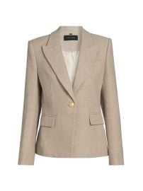 Women\'s Nerys Speckled Tweed Blazer - Beige - at Saks Fifth Avenue