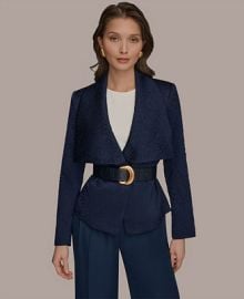 Women\'s Novelty Wide Lapel Belted Blazer at Macys