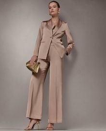 Women\'s One-Button Blazer and Wide-Leg Pants at Macys