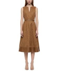 Women\'s Paisley A-Line V-Neck Midi Dress at Macys
