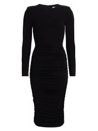 Women\'s Paityn Shirred Midi-Dress - Black - at Saks Fifth Avenue