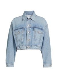 Women\'s Palmer Denim Jacket - Space Worn Light Blue - at Saks Fifth Avenue
