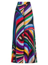 Women\'s Parade Silk Twill Trousers - Viola Rosso - at Saks Fifth Avenue