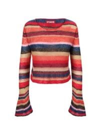 Women\'s Parker Striped Crop Sweater - Autumnal Faded Stripe - at Saks Fifth Avenue