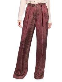 Women\'s Peaches Printed Jacquard Pants - Burgundy - at Saks Fifth Avenue