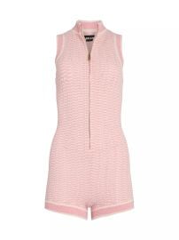 Women\'s Pina Knit Romper - Peach Pink Eggshell - at Saks Fifth Avenue