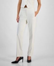 Women\'s Pinstriped Straight-Leg Pants, Exclusively at Macy\'s at Macys