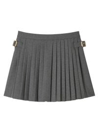 Women\'s Pleated Skirt - Grey - at Saks Fifth Avenue