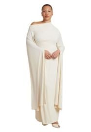 Women\'s Plus Size Cape Sleeve Draped Dress at Macys
